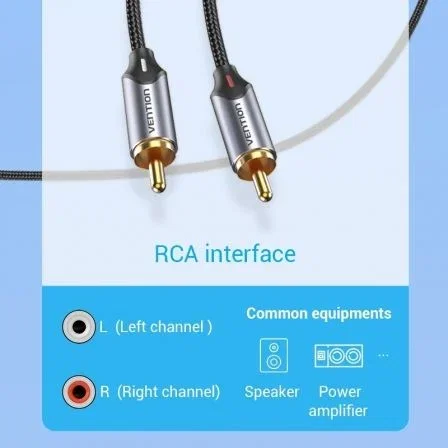 Vention Cable Conversor USB Tipo-C Macho a 2 RCA Macho 2m Gris
